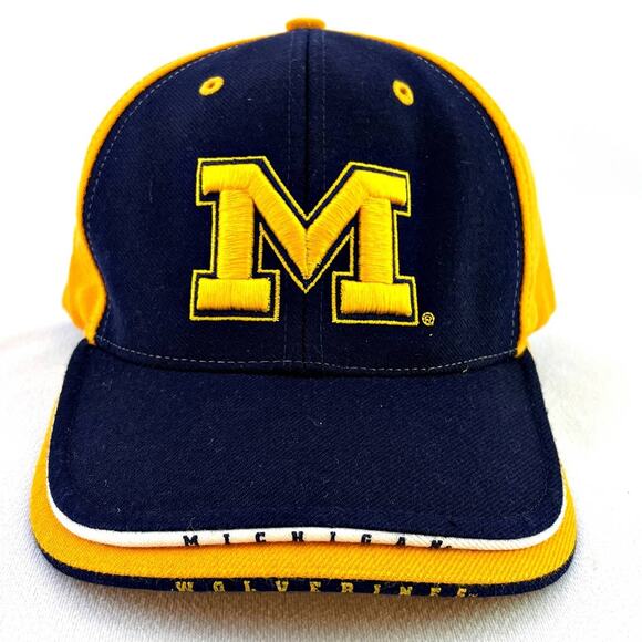 Twins Enterprise Mens Michigan Wolverines Strapback Hat Cap Twins Enterprise - Picture 1 of 8